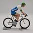 Figurine cycliste R Maillot bleu vert et blanc FR-R17 Fonderie Roger 1