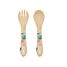 Couverts en silicone Gnawy le paresseux SJ-SI0887 Sassi Junior 1