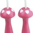 Corde à sauter rose coeur blanc