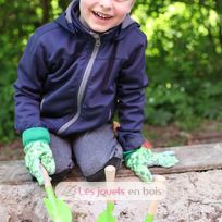Set De Jardinage Pour Enfants Esschert Design - 3 Pièces (2 Pelles, 1 Râteau) - Bois Et Métal - KG106
