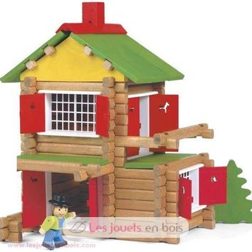 La maison foresti?�re Jeujura 135 pi?�ces, Les Jeux en bois Jeujura fabriqu?�s dans le Jura