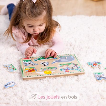 Puzzle sonore animaux du zoo MD00727 Melissa & Doug 4