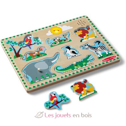 Puzzle sonore animaux du zoo MD00727 Melissa & Doug 2