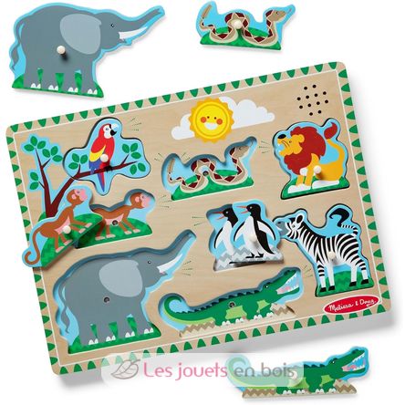 Puzzle sonore animaux du zoo MD00727 Melissa & Doug 1