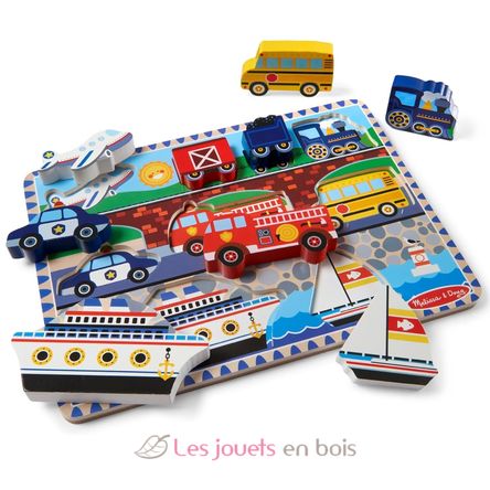 Chunky puzzle Véhicules MD03725 Melissa & Doug 1