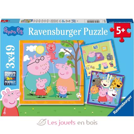 Puzzle Peppa Pig 3x49 pcs RAV-05579 Ravensburger 1