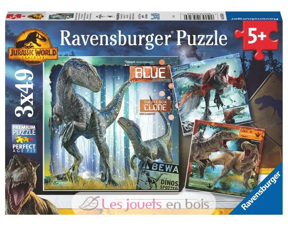 Puzzles évolutifs Dinosaures - 4 puzzles : Puzzles 20 à 49 pièces Janod -  J02657