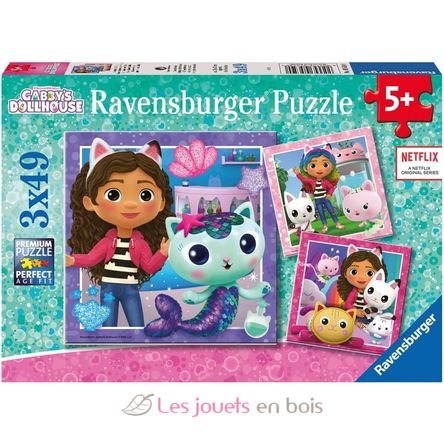 Puzzle L'heure de jouer avec Gabby 3x49 pcs RAV-05659 Ravensburger 1