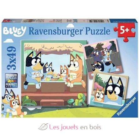 Puzzle Les aventures de Bluey 3x49 pcs RAV-05685 Ravensburger 1