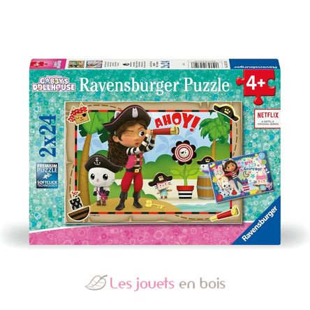 Puzzle Gabby la fête des pirates 2x24 pcs RAV-05710 Ravensburger 1