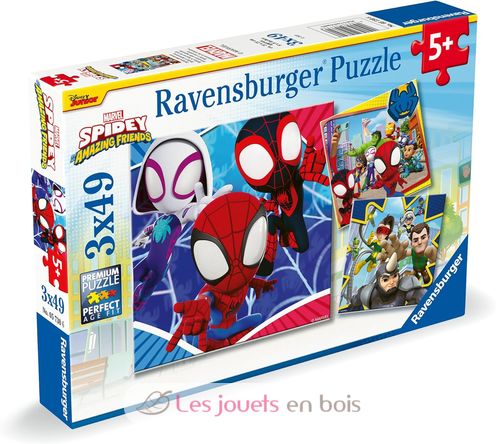 Puzzle Spidey le lanceur de toile 3x49 pcs RAV-05730 Ravensburger 5