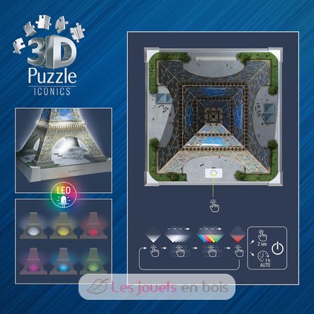 Puzzle 3D Tour Eiffel illuminée 216 pcs RAV12008024 Ravensburger 5
