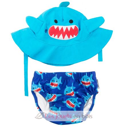 Maillot et Chapeau Requin (6-12M) ZOO-122-010-014 Zoocchini 1