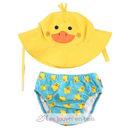 Maillot et Chapeau Canard (3-6M) ZOO-122-010-004 Zoocchini 1