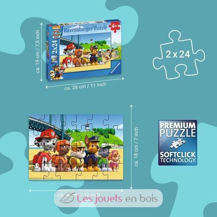 Puzzle Chiens héroïques Pat'Patrouille 2x24 pcs RAV-09064 Ravensburger 4