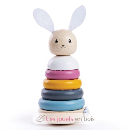 Lapin à empiler en bois BJ-32001 Bigjigs Toys 1