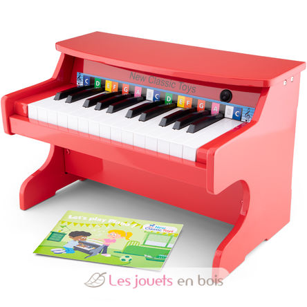 Piano Electronique rouge 25 touches - New Classic Toys 10160 - Jouet musical  - Piano pour enfant