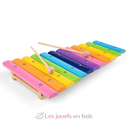 Xylophone en bois 12 tons pour enfants New Classic Toys 10236 - Jouet  musical