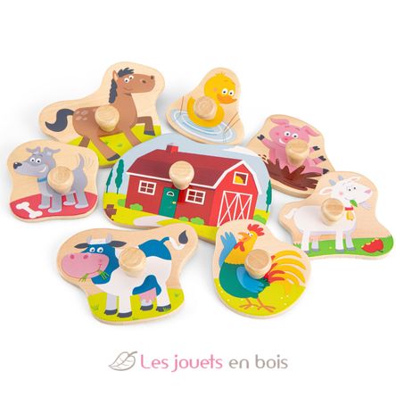 Puzzle Ferme 8 pcs NCT10430 New Classic Toys 2