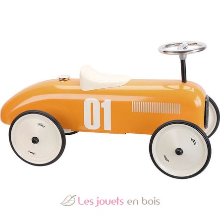 Porteur voiture vintage orange V1045 Vilac 2