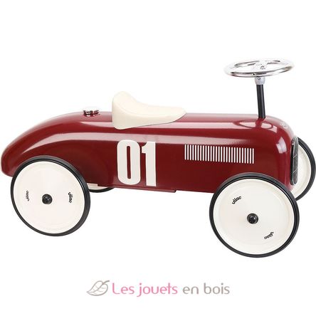 Porteur voiture vintage bordeaux V1046 Vilac 2