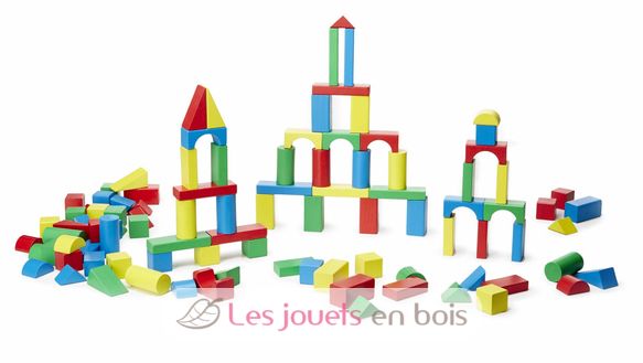 100 blocs en bois MD10481 Melissa & Doug 4