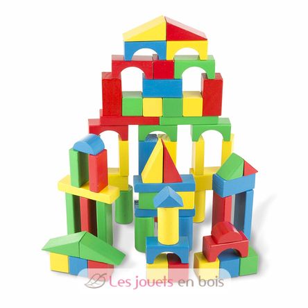 100 blocs en bois MD10481 Melissa & Doug 1