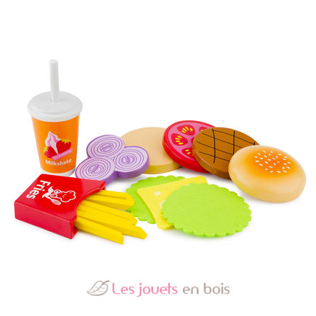 Set Fast Food en bois NCT10594 New Classic Toys 3