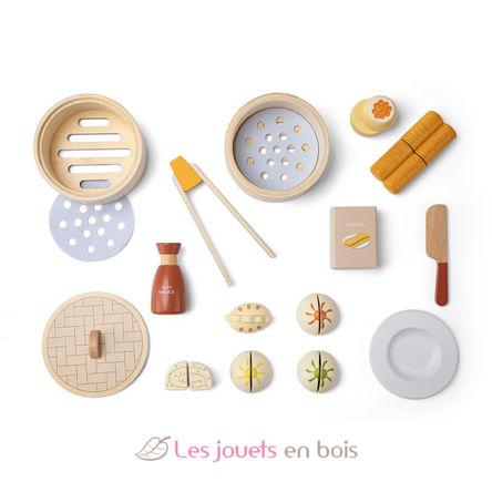 Ensemble de Dim Sum en bois NCT10614 New Classic Toys 5