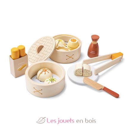 Ensemble de Dim Sum en bois NCT10614 New Classic Toys 1