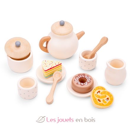 Service à thé en bois NCT10619 New Classic Toys 2