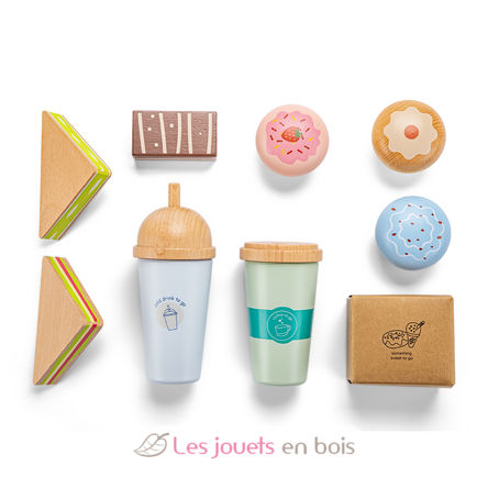 Ensemble de jeu avec café à emporter NCT10639 New Classic Toys 5