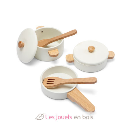 Ensemble de casseroles en bois NCT10645 New Classic Toys 3
