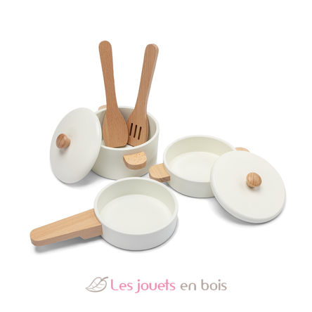 Ensemble de casseroles en bois NCT10645 New Classic Toys 4