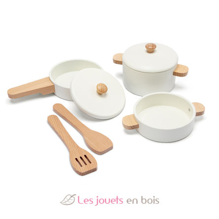 Ensemble de casseroles en bois NCT10645 New Classic Toys 5