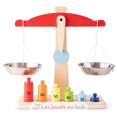 Jouet Dinette Marchande en bois Panier osier Charcuterie - Jouets bébé 3  ans - Tender Leaf Toys