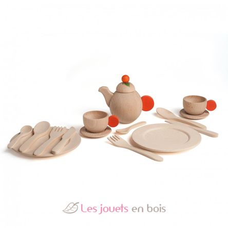 Set de vaisselle naturel 16 pcs ER10678 Erzi 1