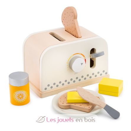 Ensemble De Jouets De Grille-pain, Jouet De Grille-pain Pour Enfants En Bois  Massif à Bords Ronds Durables Pour Le Jeu 