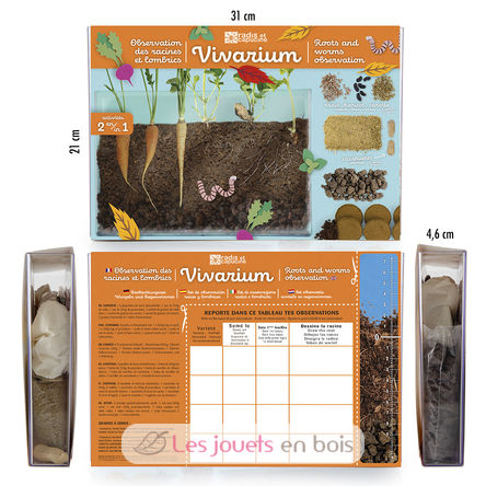 Vivarium Observation racines et vers de terre RC-011038 Radis et Capucine 5