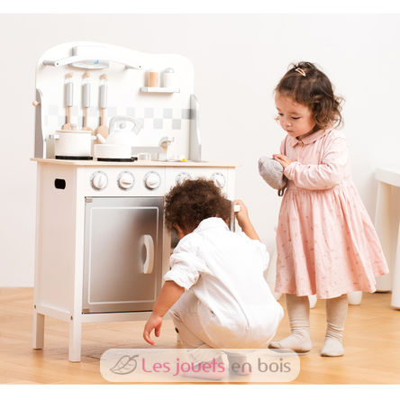 Kitchenette Bon Appétit blanche argent NCT11061 New Classic Toys 4