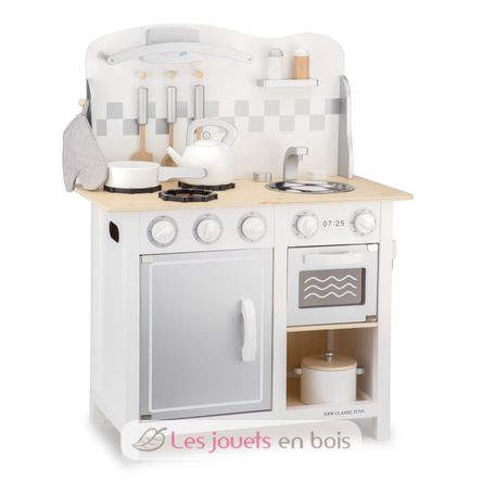 Kitchenette Bon Appétit blanche argent NCT11061 New Classic Toys 2