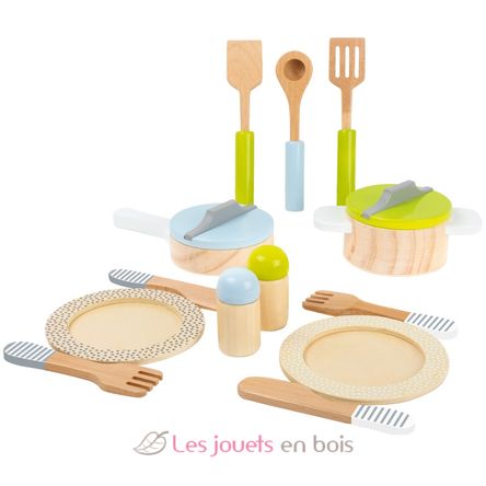 Couverts et casseroles en bois LE11098 Small foot company 1