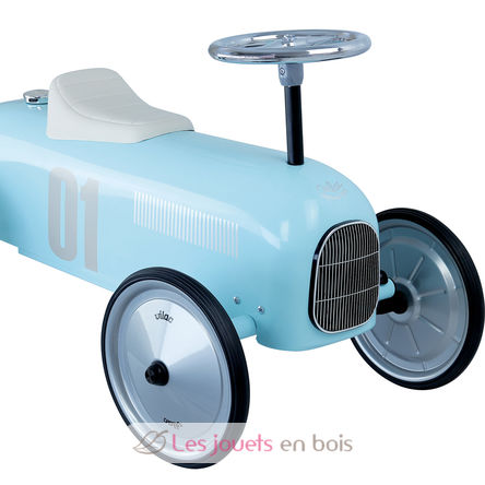 Porteur voiture en metal bleu tendre Vilac 1124 Porteur en metal pour enfant