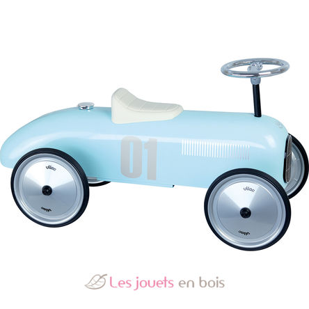 Porteur voiture vintage bleu tendre V1124 Vilac 4