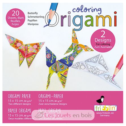 Coloring Origami - Papillon FR-11384 Fridolin 1