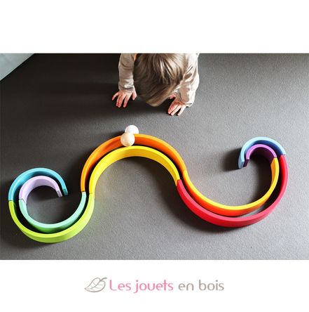 Blocs en bois Arc-en-ciel XL LE11412 Small foot company 3