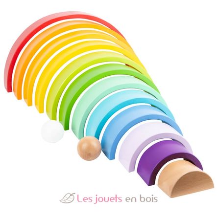 Blocs en bois Arc-en-ciel XL LE11412 Small foot company 7