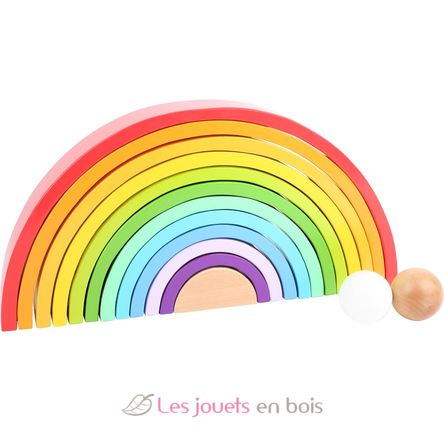 Blocs en bois Arc-en-ciel XL LE11412 Small foot company 2