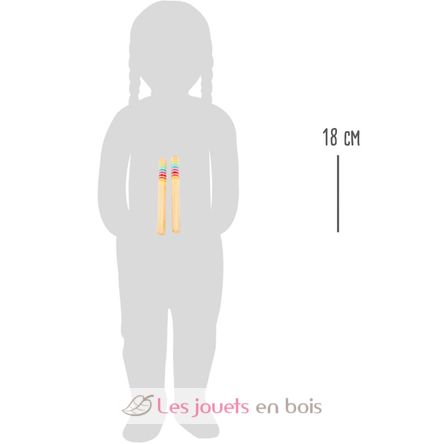 Paire de claves en bois massif LE11496 Small foot company 3