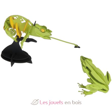 Maquette 3D en papier Caméléon vert FR-11613 Fridolin 4